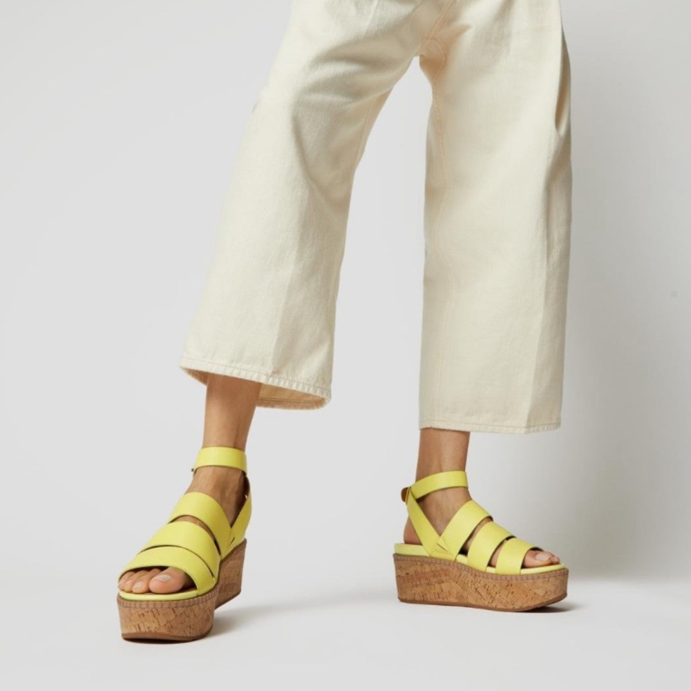 Yellow fitflop Wloise Wspadrille wedge sandals
